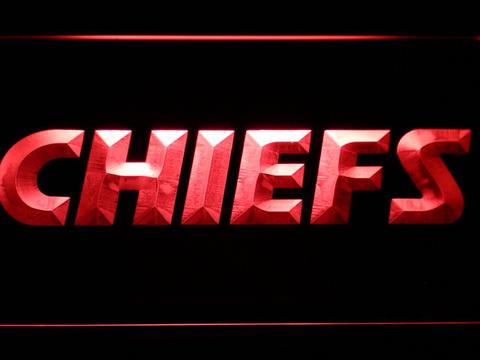 Kansas City Chiefs Text LED Neon Sign